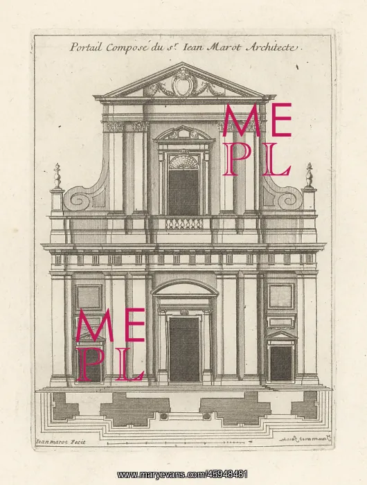 : Facade designed by architect Jean Marot : Facade designed by architect Jean Marot