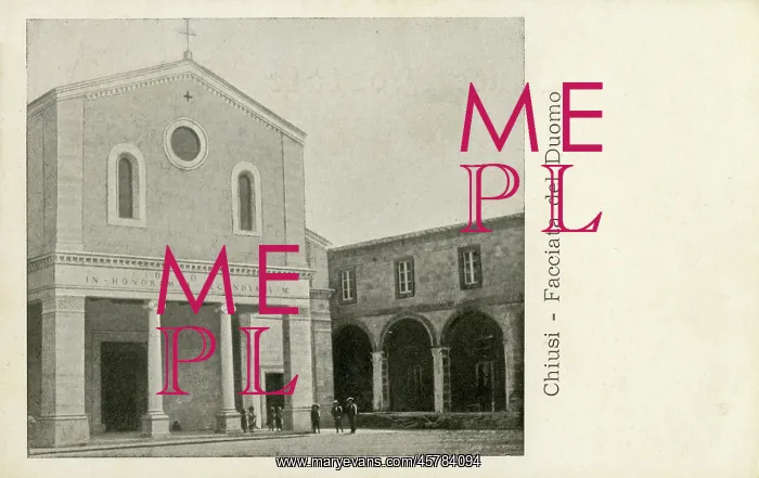 : Facade of the Duomo - Chiusi, Italy : Facade of the Duomo - Chiusi, Italy