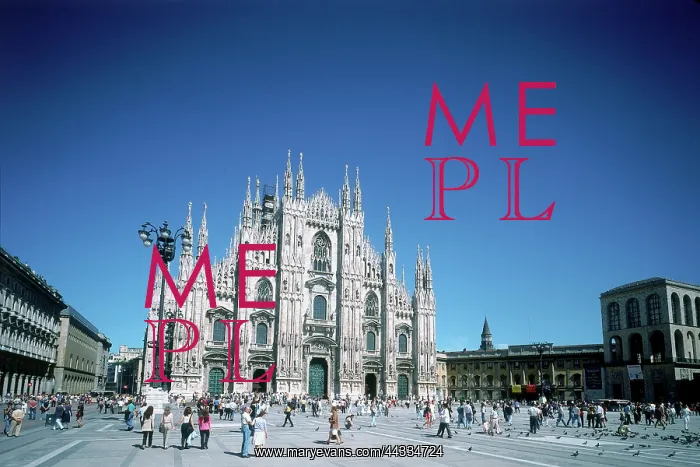 : Facade of Milan Cathedral, Italy : Facade of Milan Cathedral, Italy