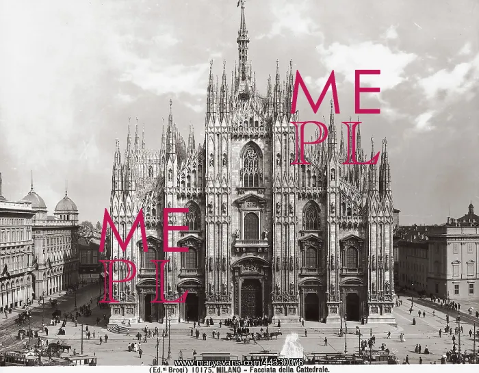 : Italy. Facade of Milan's Cathedral : Italy. Facade of Milan's Cathedral