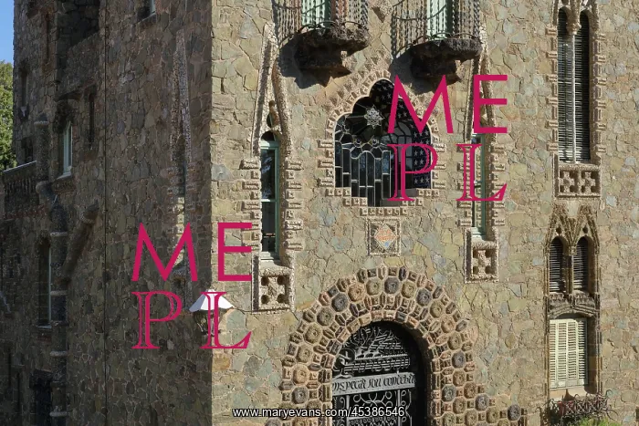 : Facade, Torre Bellesguard, Barcelona : Facade, Torre Bellesguard, Barcelona