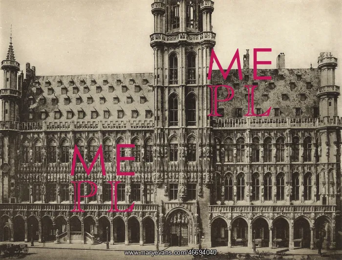 : Facade of the Town Hall, Brussels, Belgium : Facade of the Town Hall, Brussels, Belgium