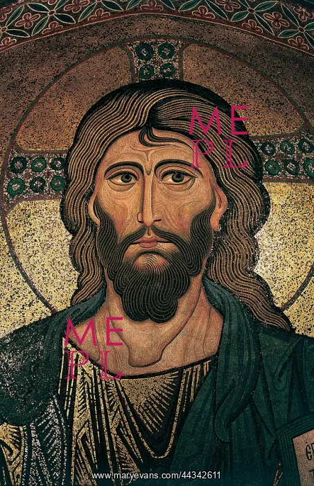 : Face of Christ Pantocrator, detail : Face of Christ Pantocrator, detail