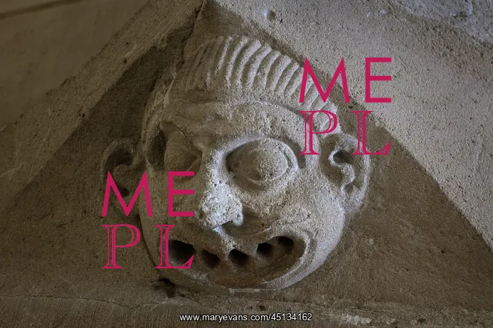 : Face, Crypt, Basilique Saint-Denis, Saint-Denis, France : Face, Crypt, Basilique Saint-Denis, Saint-Denis, France