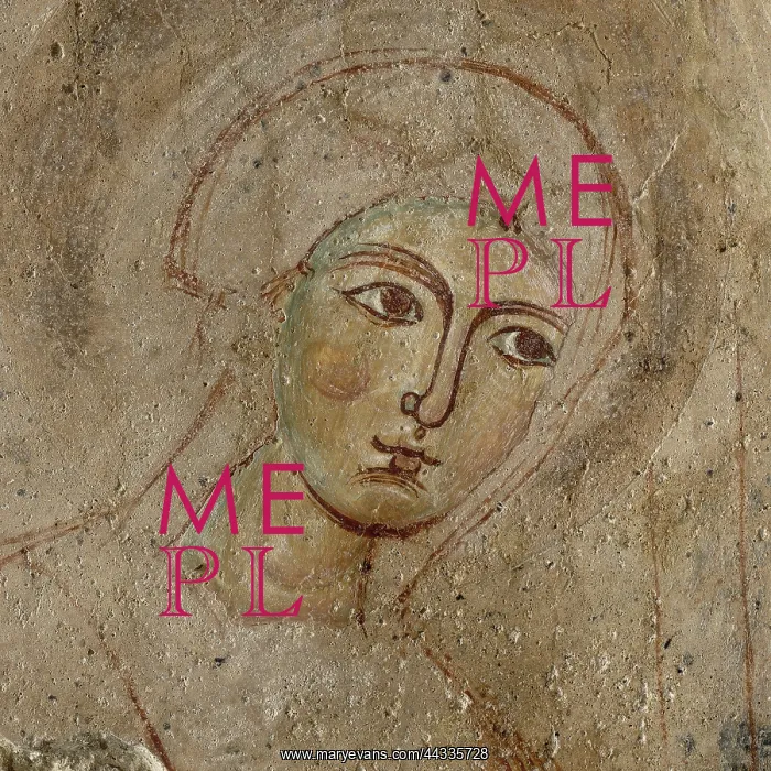 : Face of a female saint : Face of a female saint