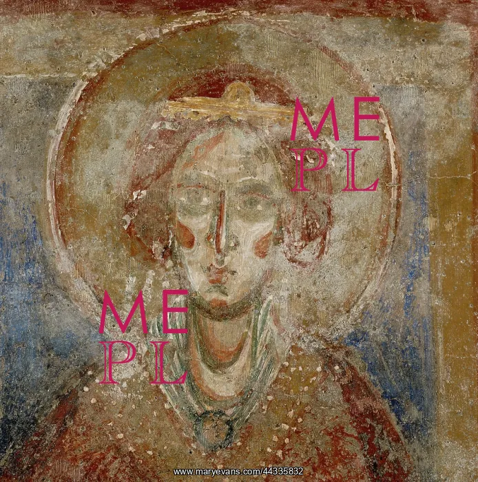 : Face of a saint. Close-up : Face of a saint. Close-up