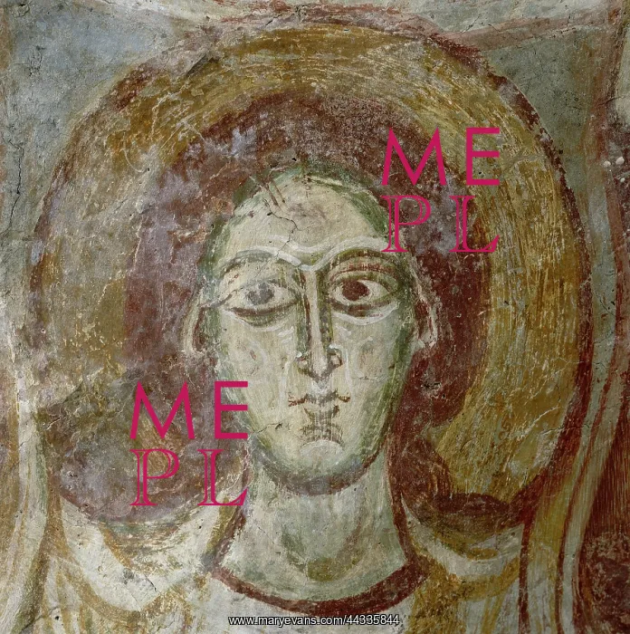 : Face of a saint. Close-up : Face of a saint. Close-up
