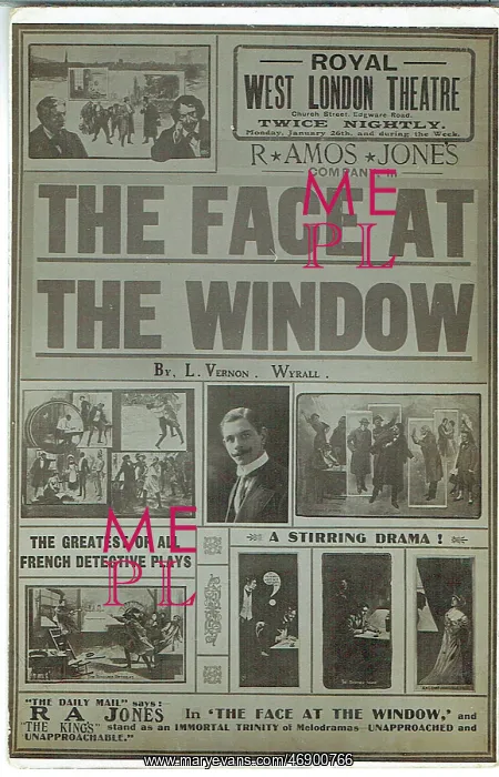 : The Face at the Window by L. Vernon Wyrall : The Face at the Window by L. Vernon Wyrall