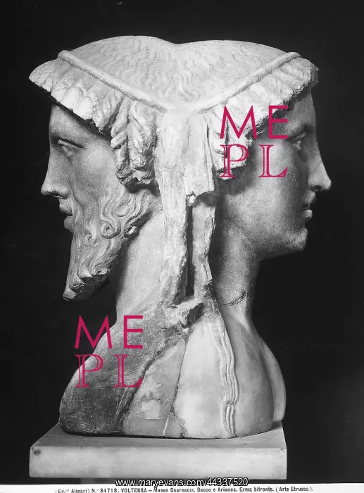 : Two faced herma with Bacchus : Two faced herma with Bacchus