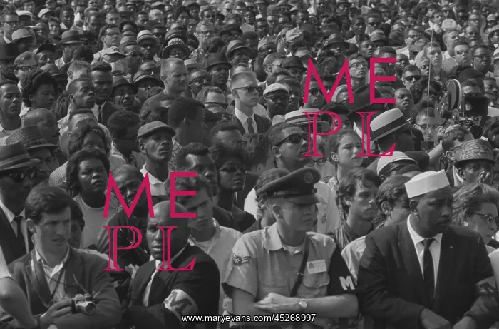 : Faces in the crowd during the March on Washington : Faces in the crowd during the March on Washington