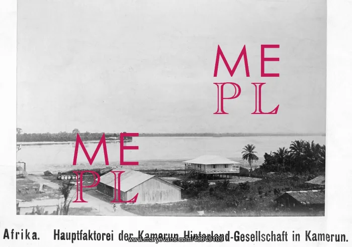 : Factory in Cameroon, 1903 : Factory in Cameroon, 1903