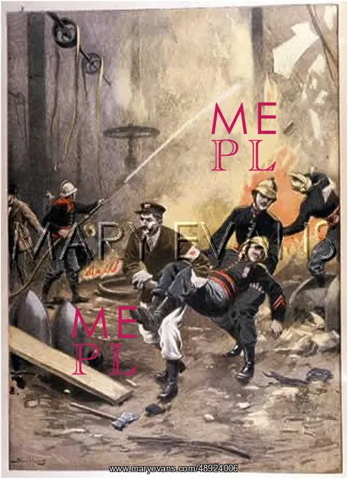 : FACTORY FIRE / PARIS / 1899 : FACTORY FIRE / PARIS / 1899