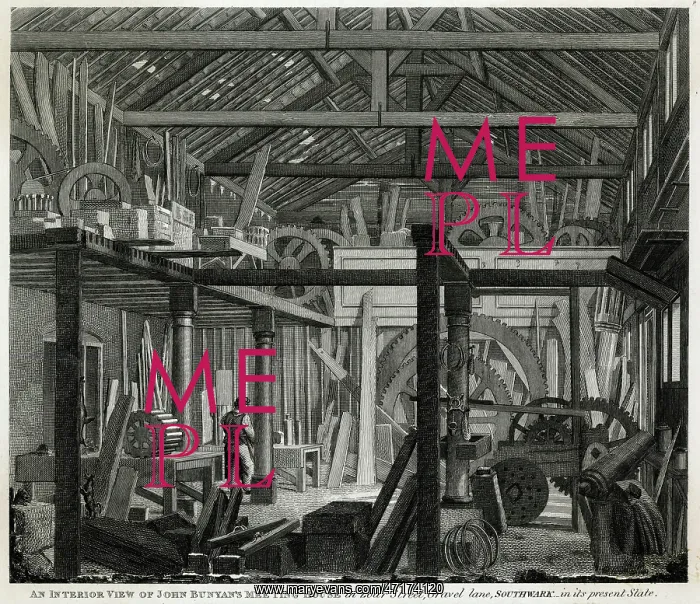 : Factory Interior 1822 : Factory Interior 1822