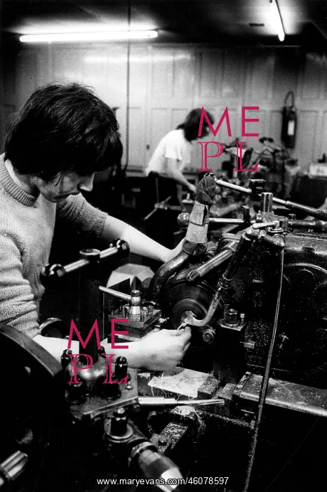 : Factory scene -- Lathe Operator : Factory scene -- Lathe Operator