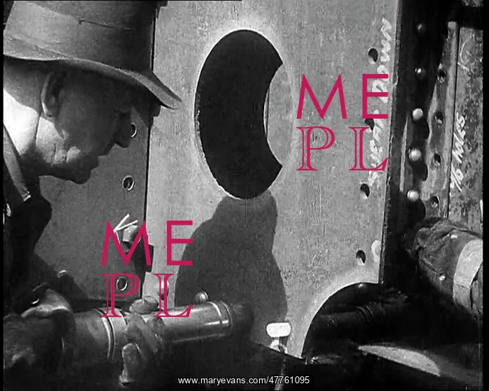 : A Factory Worker Constructing Part of a Ship : A Factory Worker Constructing Part of a Ship
