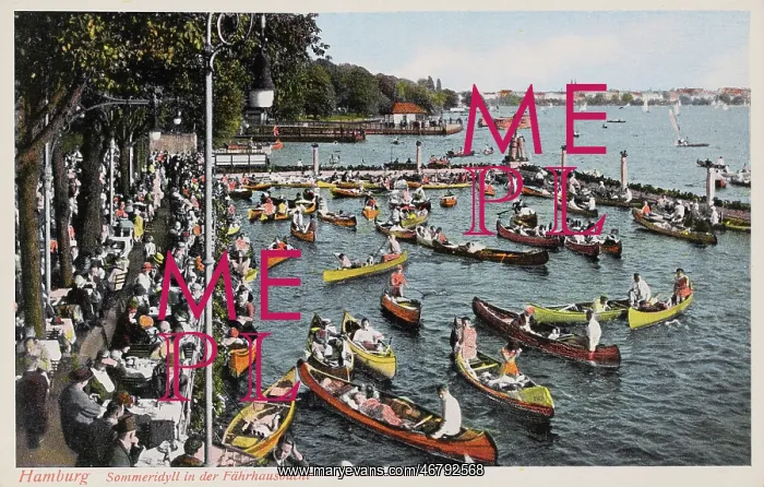 : Fahrhaus bay on the Alster : Fahrhaus bay on the Alster