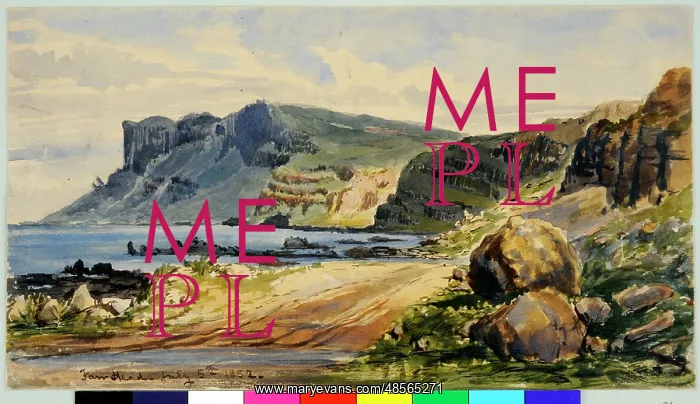 : Fair Head (1852). Moore, James 1819 - 1883 : Fair Head (1852). Moore, James 1819 - 1883