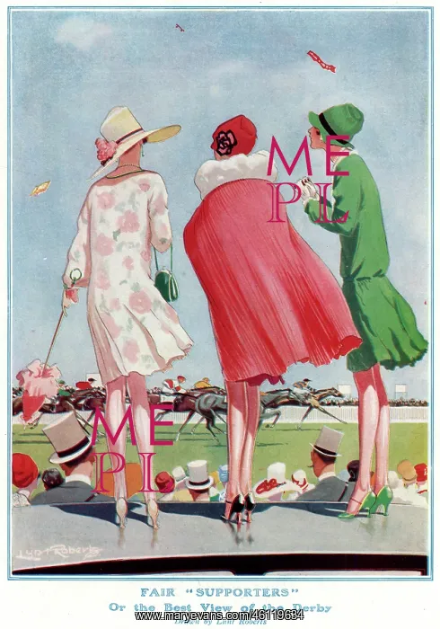 : Fair Supporters - or the best view of the Derby 1928 : Fair Supporters - or the best view of the Derby 1928