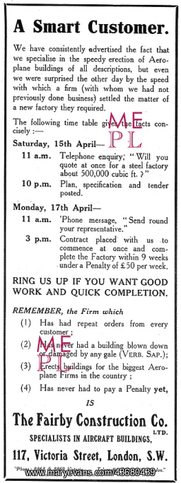 : Fairby Construction Co. Aeroplane Hangars : Fairby Construction Co. Aeroplane Hangars