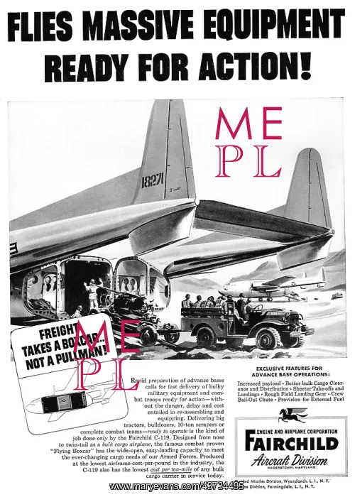 : Fairchild C-119 Flying Boxcar : Fairchild C-119 Flying Boxcar
