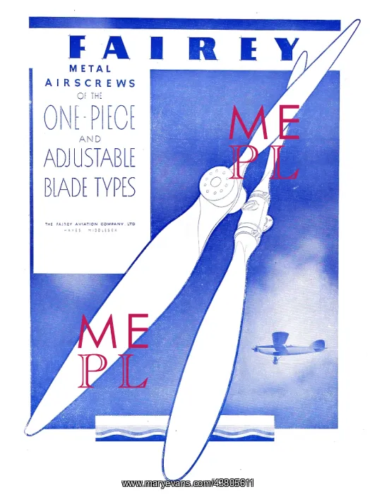 : Fairey Adjustable Metal Airscrews : Fairey Adjustable Metal Airscrews
