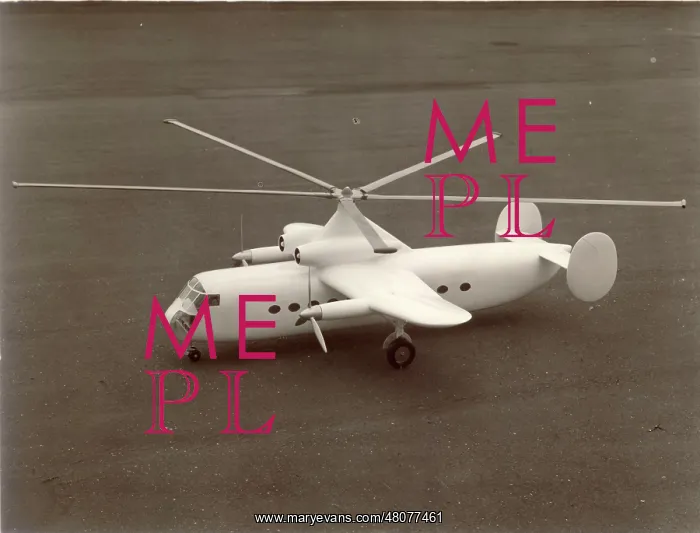 : A Fairey Rotodyne concept model c 1952 : A Fairey Rotodyne concept model c 1952