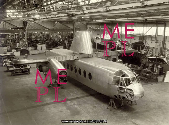 : Fairey Rotodyne under construction : Fairey Rotodyne under construction