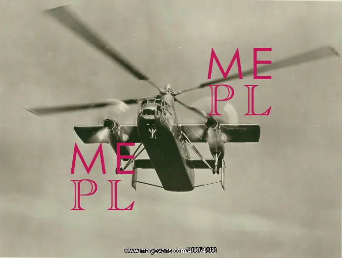 : Fairey Rotodyne XE521 from the front during an early test : Fairey Rotodyne XE521 from the front during an early test