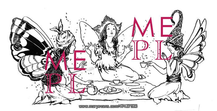 : Fairies having tea party : Fairies having tea party