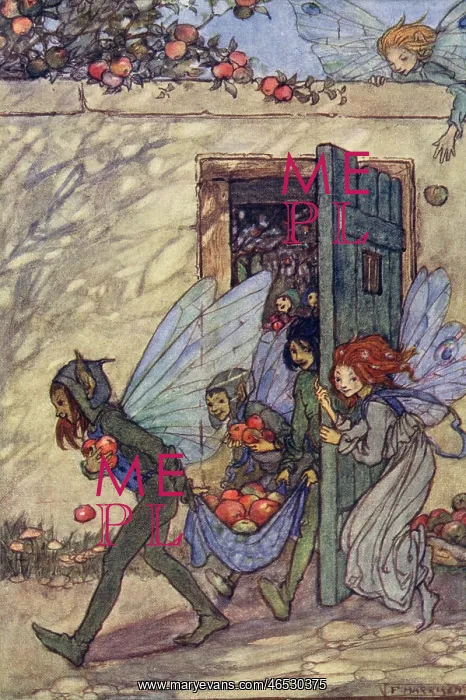 : Fairies stealing fruit : Fairies stealing fruit