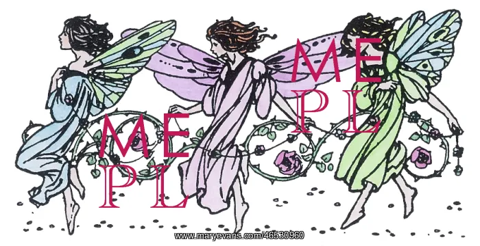  : Three fairies tip-toeing daintily