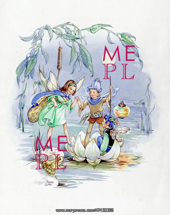  : Fairies and Waterlilies by Moonlight