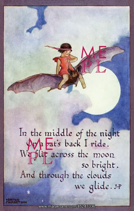 : Fairy on a bat : Fairy on a bat