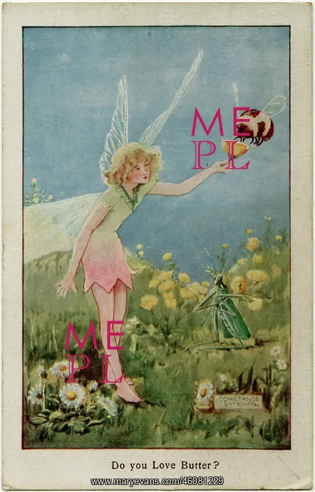 : Fairy, buttercup and bee : Fairy, buttercup and bee