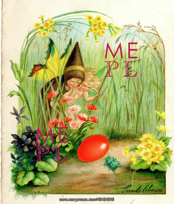  : Fairy and child discover an Easter egg