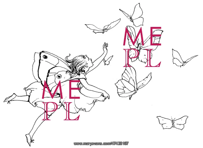 : Fairy flying with butterflies : Fairy flying with butterflies
