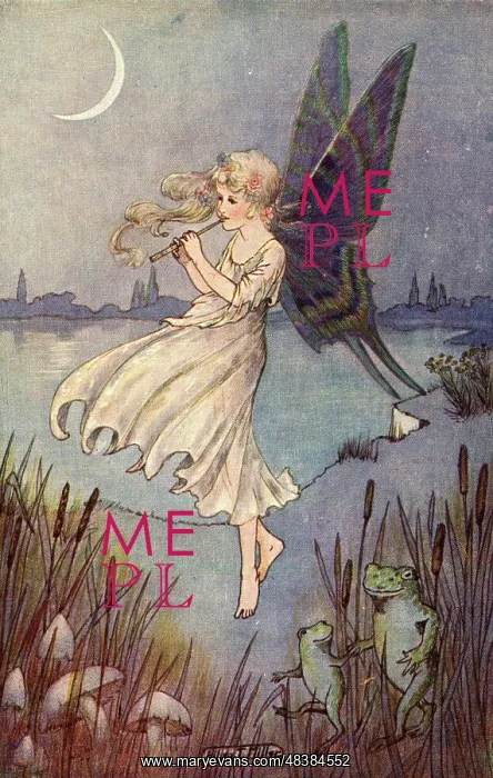  : Fairy and Frogs, by Hilda T Miller