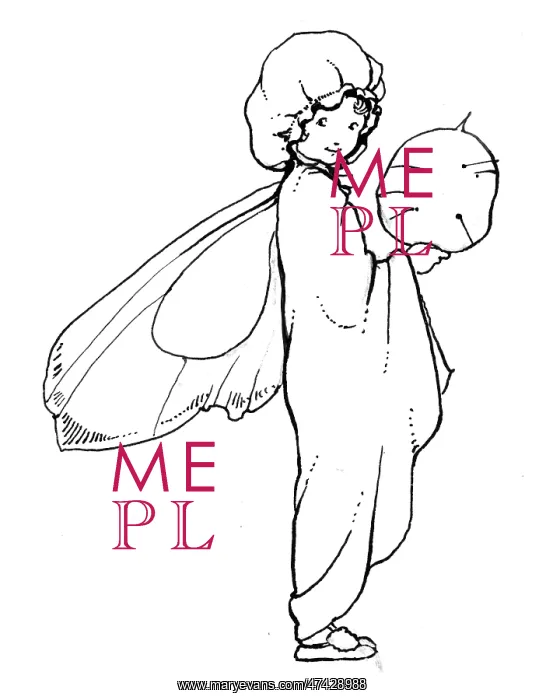 : Fairy with honesty fan : Fairy with honesty fan