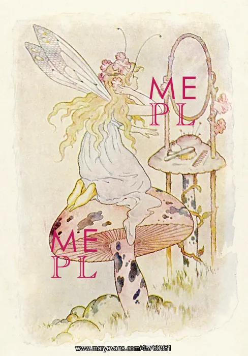 : FAIRY LOOKING IN MIRROR : FAIRY LOOKING IN MIRROR