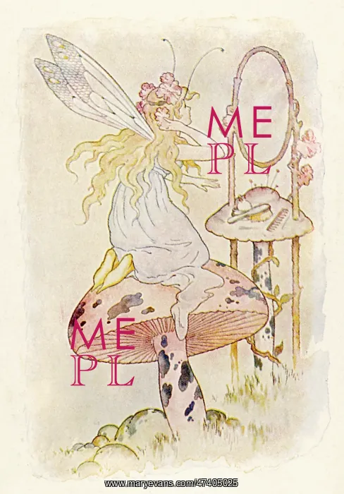 : FAIRY LOOKING IN MIRROR : FAIRY LOOKING IN MIRROR