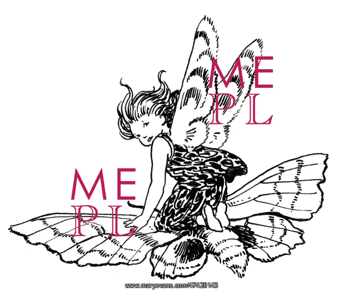 : Fairy riding on a moth : Fairy riding on a moth