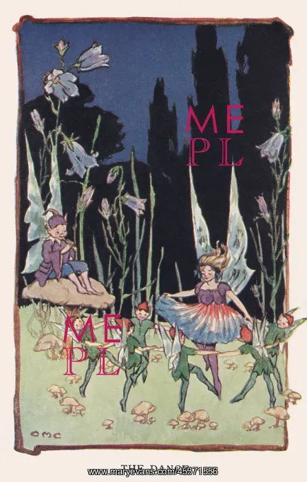  : Fairyland. The Dance'. Fairies and elves dancing in the moonlight. Artist: CM Cottam