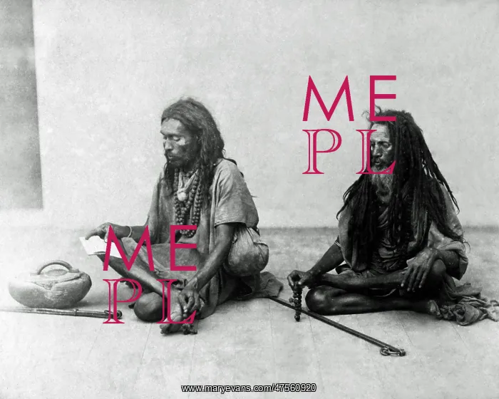 : Two Fakirs (ascetics), India : Two Fakirs (ascetics), India