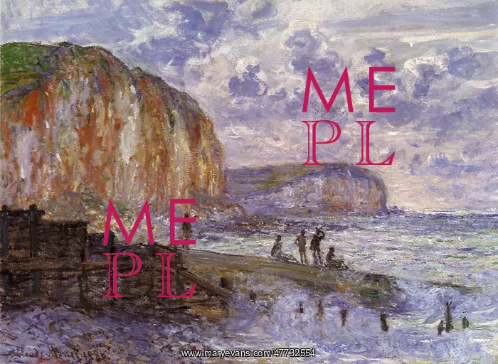 : Falaises des Petites-Dalles, by Monet : Falaises des Petites-Dalles, by Monet