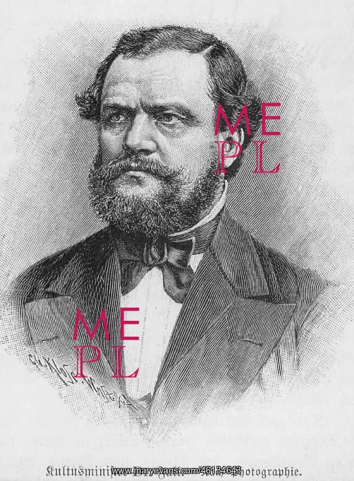 : Falk, Adalbert, 10.8.1827 - 7.7.1900, German : Falk, Adalbert, 10.8.1827 - 7.7.1900, German