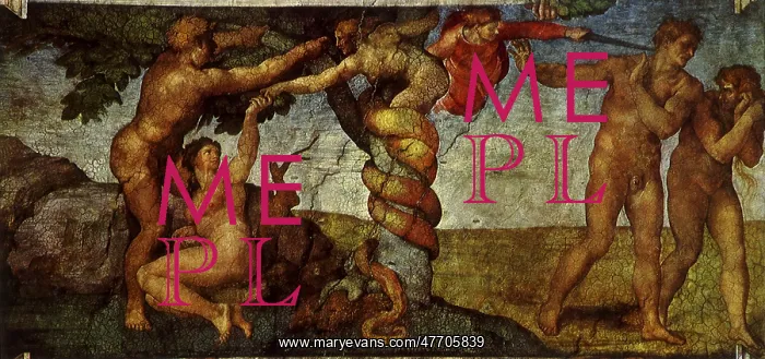 : The Fall of Man, by Michelangelo : The Fall of Man, by Michelangelo
