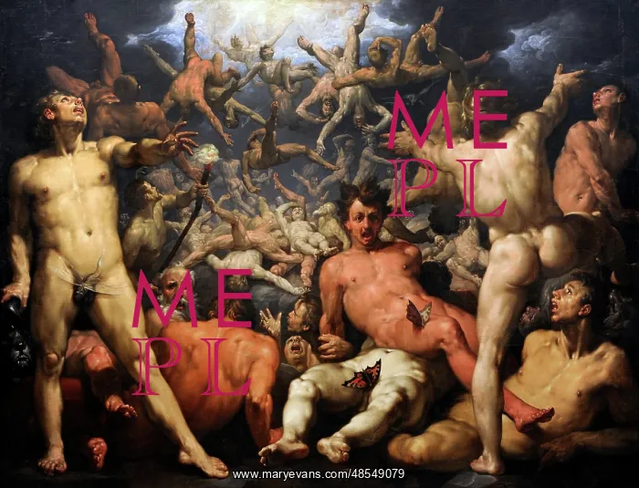 : The Fall of the Titans, 1588-1590, by Cornelis van Haarlem ( : The Fall of the Titans, 1588-1590, by Cornelis van Haarlem (