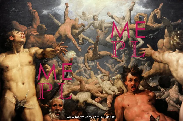 : The Fall of the Titans, 1588-1590, by Cornelis van Haarlem ( : The Fall of the Titans, 1588-1590, by Cornelis van Haarlem (