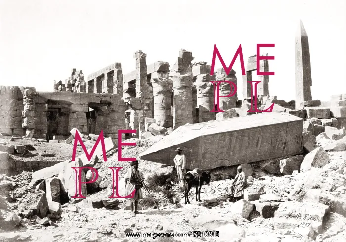  : Fallen obelisk at Karnak, Egypt, 1857