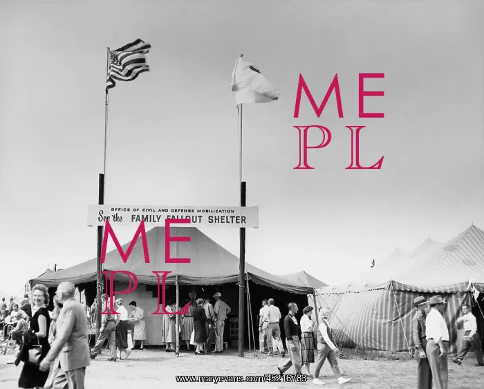 : Fallout shelters promoted at a county fair. ? : Fallout shelters promoted at a county fair. ?